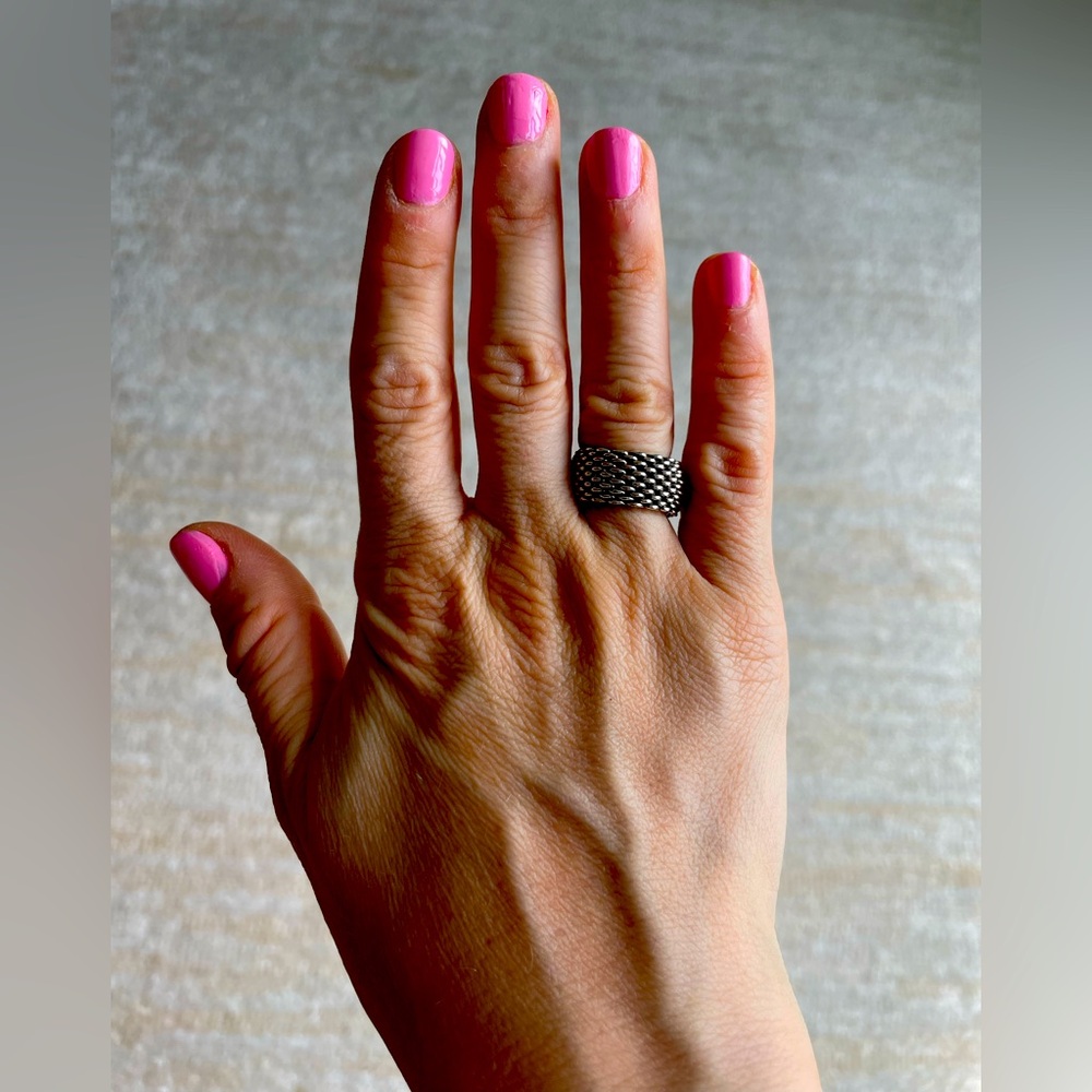 Tiffany & Co Silver Mesh Ring